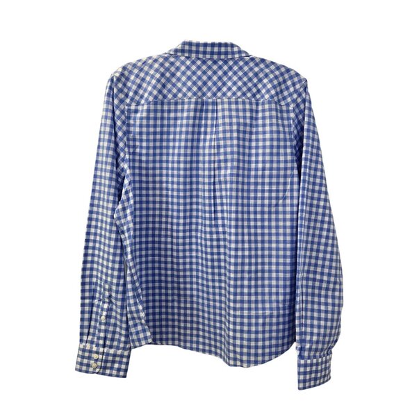 NWT UNTUCKit Rebeche Gingham Print Long Sleeve Button Down Shirt Size 16 - Picture 2 of 6